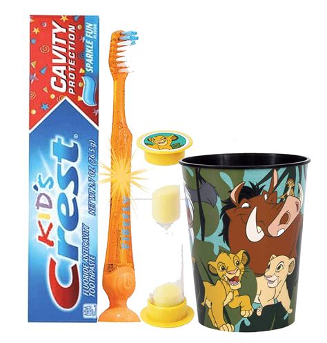 Buy The Lion King 4pc Bright Smile Oral Hygiene Bundle! Light Up ...