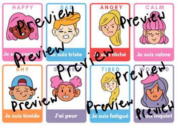 8 Essential French Emotions (Image) by FabulousFrench19 | TPT