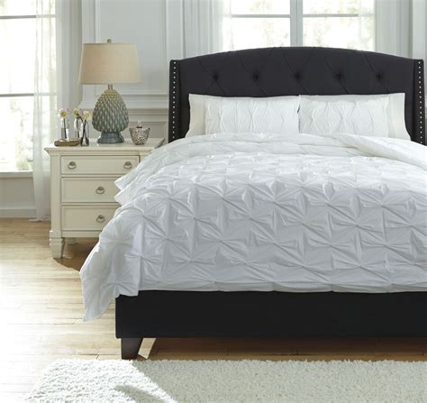 Rimy White King Comforter Set from Ashley (Q756013K) | Coleman Furniture