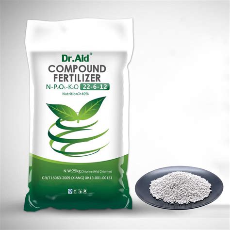 Dr Aid OEM Organic Nitrogen Fertilizer NPK 22 6 12 25kg Chlorine Base ...