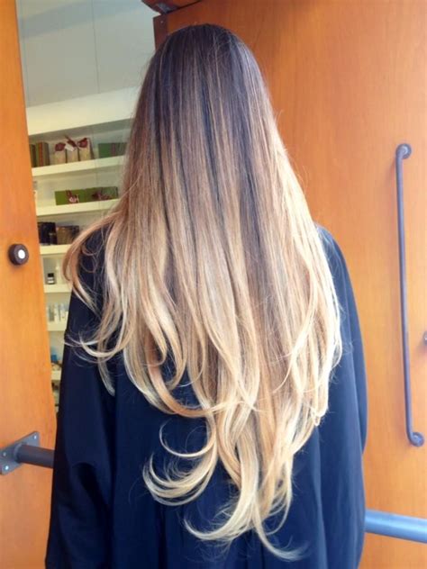 Mechas californianas realizadas con la técnica del cardado. Degradado ...