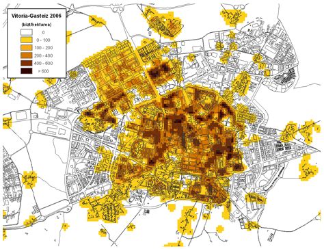 Population density evolution in Vitoria-Gasteiz, from 2006 to 2010 - Full size