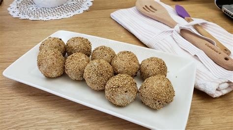 Buchi or Sesame Balls with Ube filling - PinoyCookingRecipes | Filipino ...