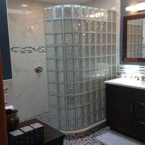 Glass Block Shower Wall - Photos & Ideas | Houzz