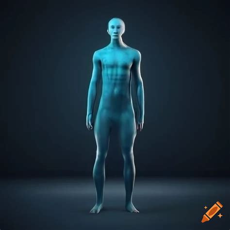 Scifi full body avatar of a human on Craiyon