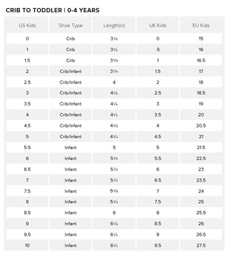 New Balance Kids Shoe Size Chart - House for Rent