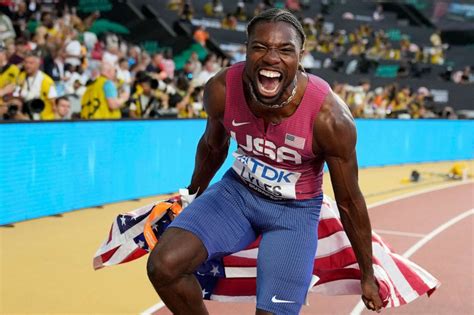 Noah Lyles wins 100-meter world title in Budapest