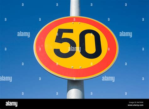 Speed limit 50 hi-res stock photography and images - Alamy