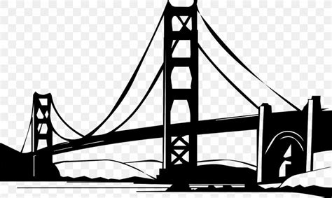 Golden Gate Bridge Mackinac Bridge Clip Art, PNG, 1600x960px, Golden Gate Bridge, Black And ...