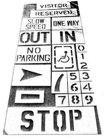 Parking Lot Stencil Kit