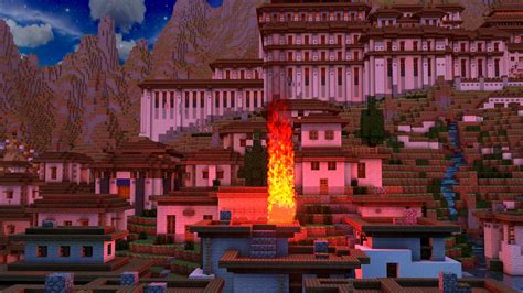 Burning Village (Fire Test) - Night Time by KingFromHatena on DeviantArt