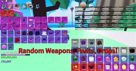 Blox Fruits Random Fruits, Weapons and Boss Drops!, Video Gaming ...