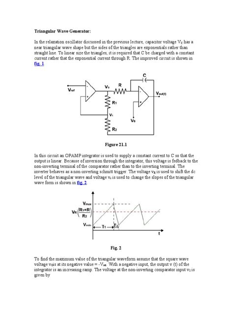 Triangular Wave Generator | PDF | Electronic Circuits | Electrical ...