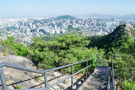 Seoul Skyline from Mountain Trail Photograph by Nate Hovee - Pixels