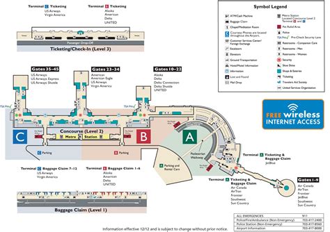 Reagan International Airport Map - Map Of Amarillo Texas