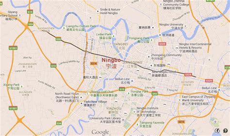 Map of Ningbo