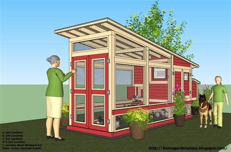 home garden plans: M100 (74"x212"x104") - Chicken Coop Plans - How to ...