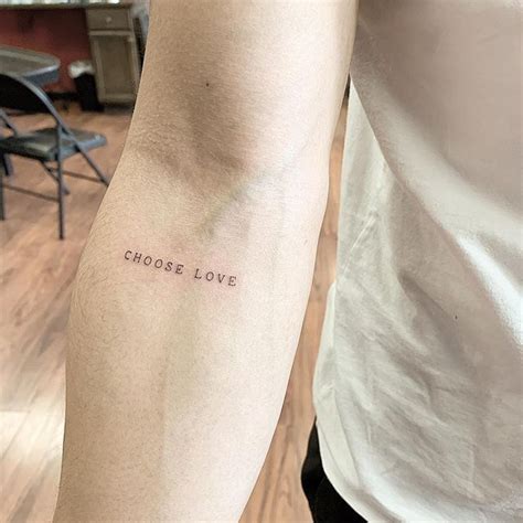 CHOOSE LOVE. Beautiful little lettering tattoo by @jk.tat. | Equality tattoos, Love tattoos ...