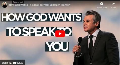 Jentezen Franklin Sermon How God Wants To Speak To You