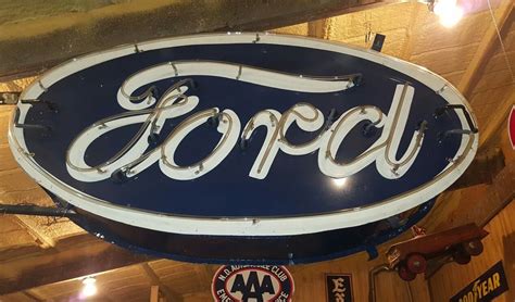 very large vintage 1950s ford dealership neon double sided sign works good rare | eBay ...