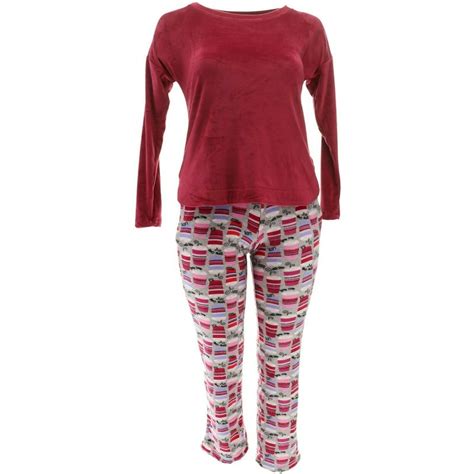 ClimateRight by Cuddl Duds - Cuddl Duds Ultra Plush Fleece Novelty Pajama Set Women's A342095 ...