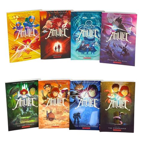 Amulet 8 Books Set Collection Pack By Kazu Kibuishi NEW | eBay