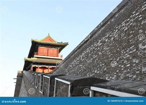 Castle Style of Ancient Chinese Architecture. Editorial Stock Image ...