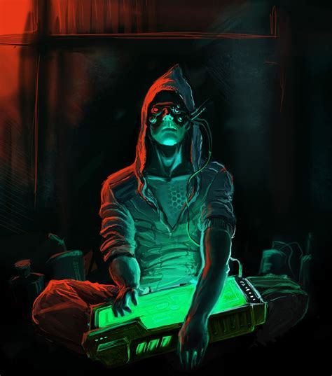 computer and interface | Hacker art, Cyberpunk rpg, Shadowrun