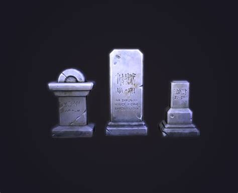 tombstone concept art 3D cemetery | Strange, Concept art, Tombstone