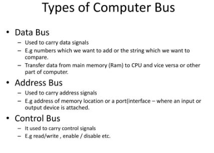 Different Types of Buses in Computer | Example Pedia