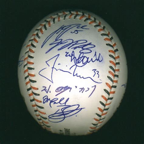 American League All-stars - Autographed Signed Baseball with co-signers ...