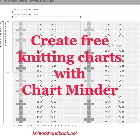 Easily chart your knitting patterns for free with Chart Minder | Knitting charts, Knitting help ...