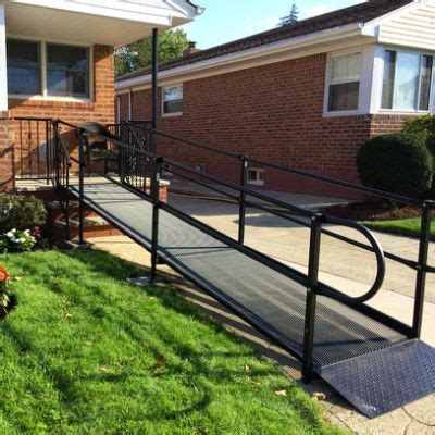 steel wheelchair ramps 3 year warranty | Wheelchair ramp, Iron railings outdoor, Railings outdoor