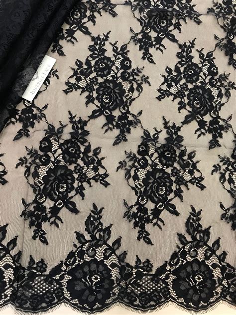 Black lace Fabric - Chantilly lace - lace fabric from Imperiallace.com