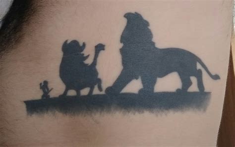 Lion King Silhouette Tattoo