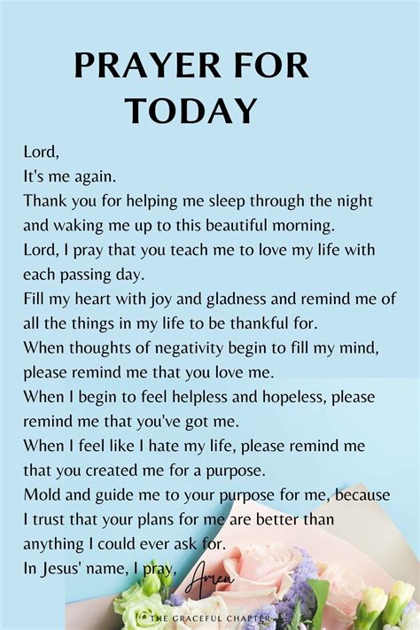 26 Powerful Daily Prayers For Today - The Graceful Chapter | Prayer for today, Powerful morning ...