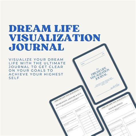 Dream Life Visualization Journal - Etsy