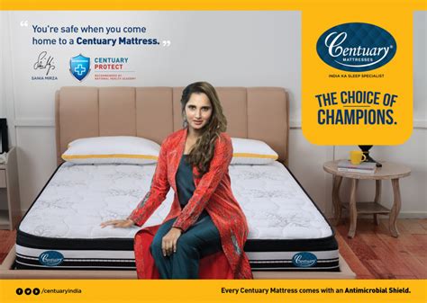 Centuary Mattress launches TVC campaign with brand ambassador Sania Mirza