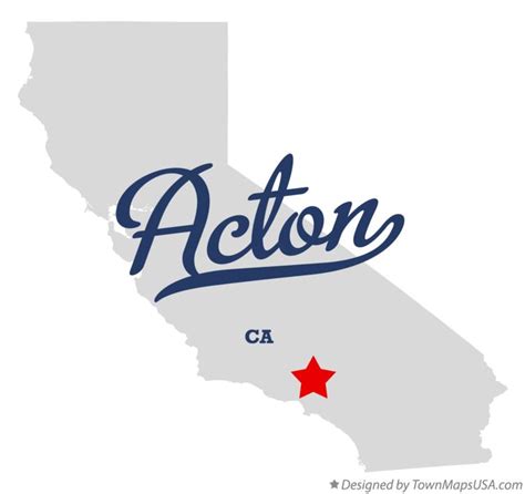 Map of Acton, CA, California