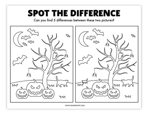 Spot The Difference Games Printable