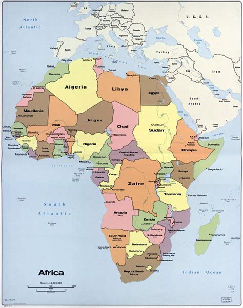 In High Resolution Detailed Political Map Of Africa With The Marks Of 9315 | The Best Porn Website