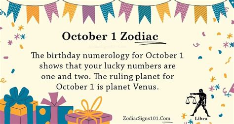 October 1 Zodiac is Libra, Birthdays and Horoscope - ZodiacSigns101