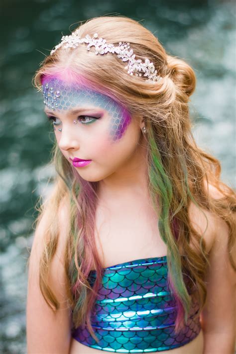 Mermaid Photoshoot Mermaid Makeup & Hair | Mermaid makeup halloween, Mermaid costume makeup ...