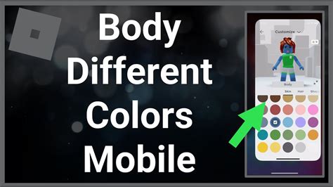 How To Make Your Body Different Colors On Roblox Mobile - YouTube