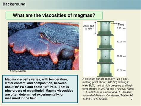 Magma viscosity