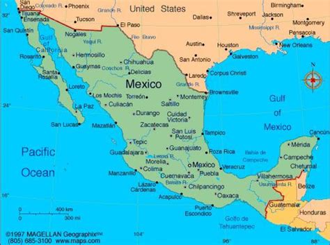 Map Mexico resorts - Map of resorts in Mexico (Central America - Americas)