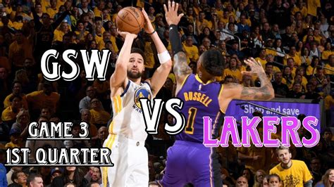 GSW VS LAKERS GAME 3 | 1st QUARTER HIGHLIGHTS | May 6, 2023 - YouTube