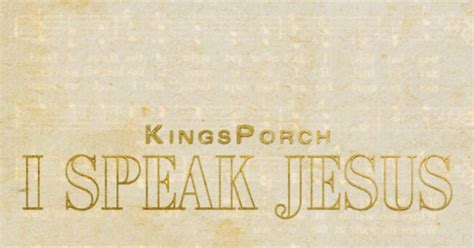 I Speak Jesus