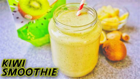 KIWI SMOOTHIE RECIPE EASY - Healthy And Refreshing !!! - YouTube