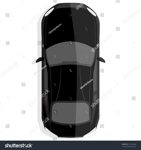 Vector Illustration Black Sport Car Top Stock Vector (Royalty Free) 516120346